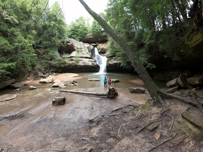 Hocking Hills State Park Cedar Falls in Southern Ohio.