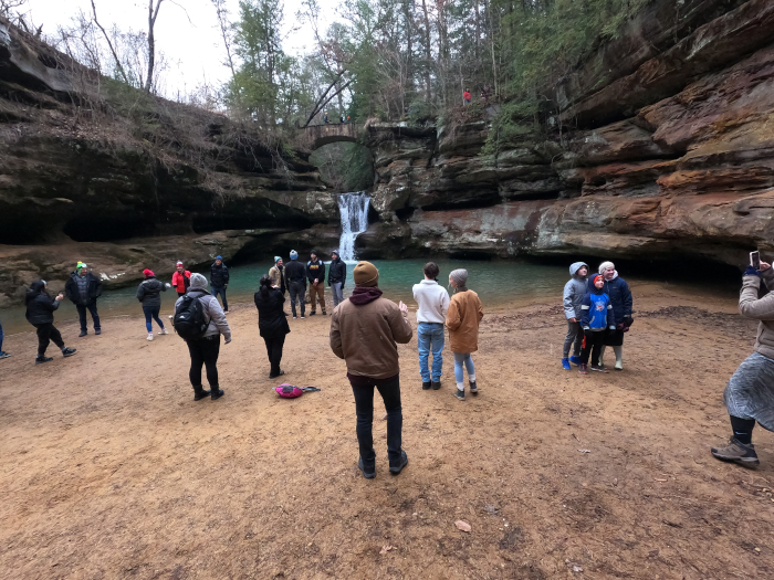 Winter Hike Upper Falls Starting Point
