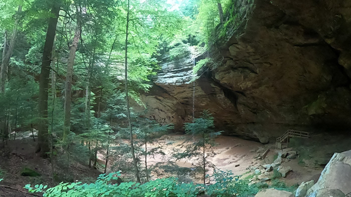 Ash Cave weddings are popular near the waterfall.