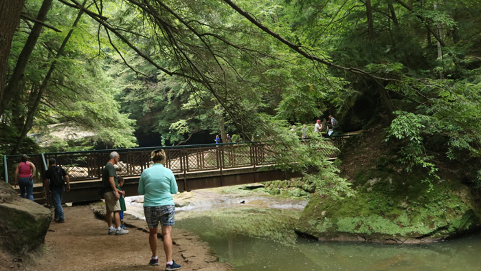 Cedar Falls - Hocking Hills State Park in Southern Ohio Bridge.