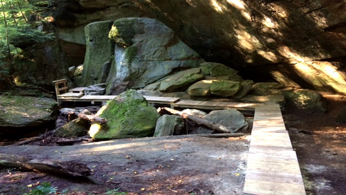 Final Section of Loop Trail, one-way trail system at Cedar Falls.