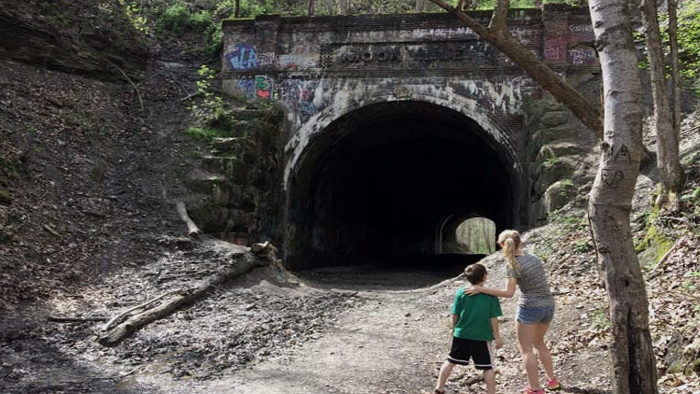 Moonville Tunnel - Just a short drive from Hocking Hills State Parks.