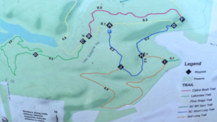 Lake Katharine: Trail Map