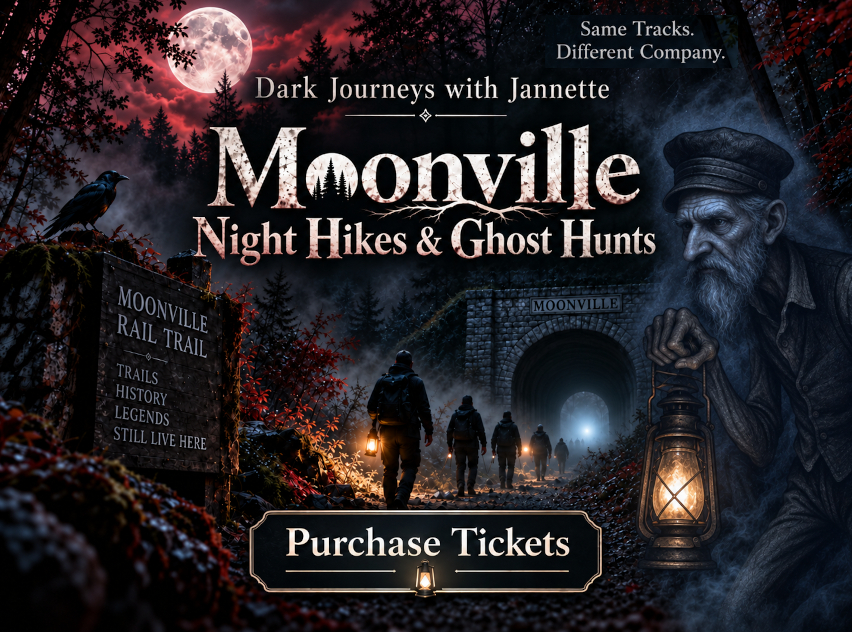 Hocking Hills Hiking trails: Night Hikes at Moonville Tunnel